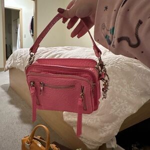 Pink Leather Women's Bag